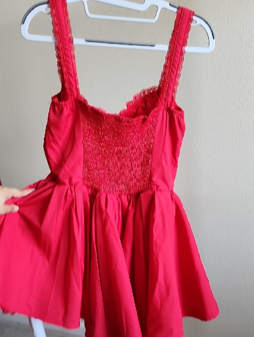 SHEIN Hot Pink Ruffle Mini Dress - Picture 6 of 10